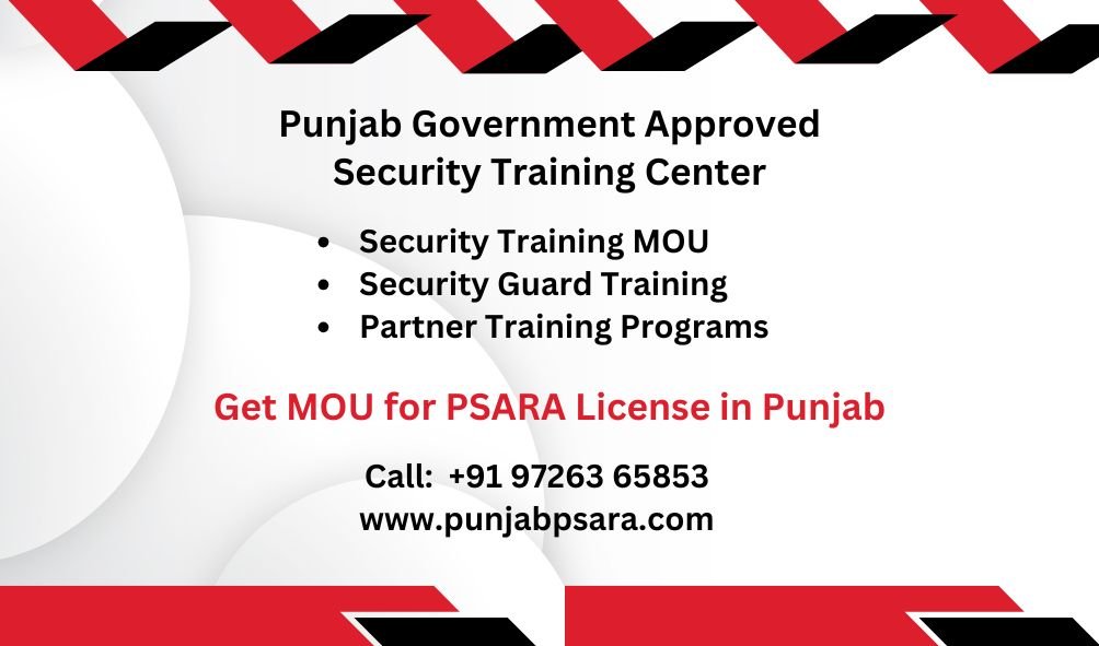 PSARA License Punjab MOU