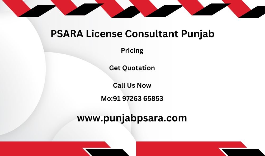 PSARA License Charges in Punjab